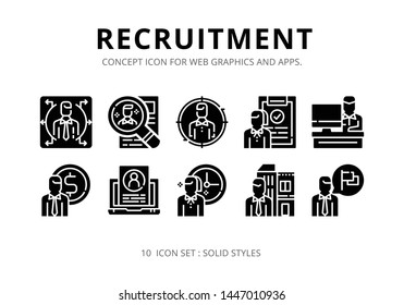 Concept icons set ready to use for webpage , logo , printing , social media posts etc.