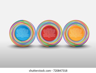 Concept and idea circle infographic template. Vector EPS10