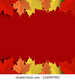 Concept and idea colorful autumn maple leaf background
