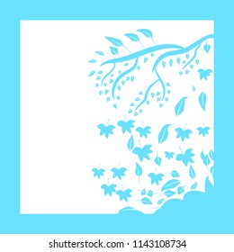Concept and idea colorful maple leaf Autumn abstract. Vector Illustration eps.10
