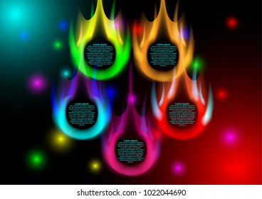 Concept and idea fireball comet fall down with deep sky object and universe. Vector EPS10