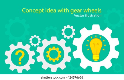 Concept idea with gear wheels.