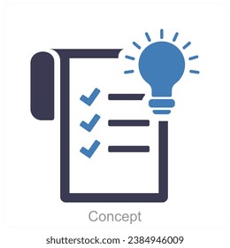Concept and idea icon concept