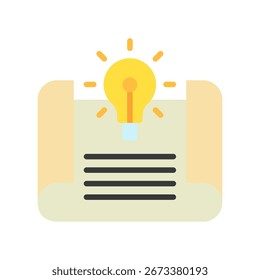 Ícone de ideia de conceito Mini ícone de ilustração. Use Para Conceitos Modernos, Impressão, Ui, Kit Ux, Desenvolvimento De Web E Aplicativos. Vetor Relacionado A Escritório, Educação, Exame E Muito Mais