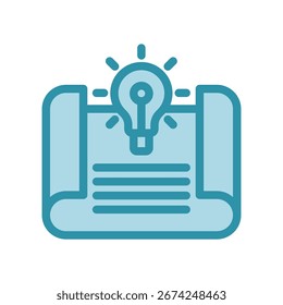 Concept Idea Icon Mini Illustration Icon. Use For Modern Concept, Print, Ui, Ux Kit, Web And App Development. Vector Related To Office, Education, Examination And More