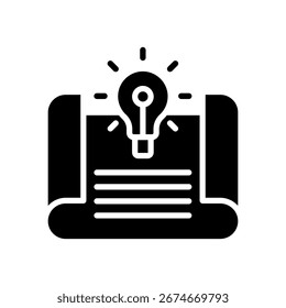 Concept Idea Icon Mini Illustration Icon. Use For Modern Concept, Print, Ui, Ux Kit, Web And App Development. Vector Related To Office, Education, Examination And More