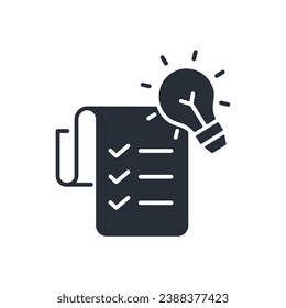 concept idea icon. vector.Editable stroke.linear style sign for use web design,logo.Symbol illustration.
