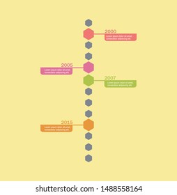 Concept Idea Infographics Color to Make Goal Target Market Business Company Online and Offline User