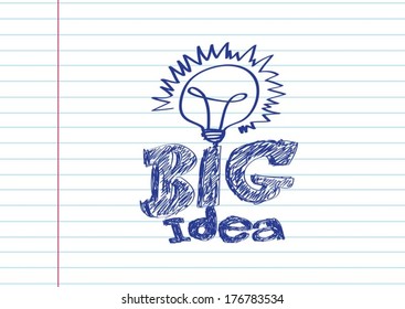 Concept of idea inspired bulb shape Vector