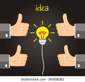 concept idea - management approves the idea