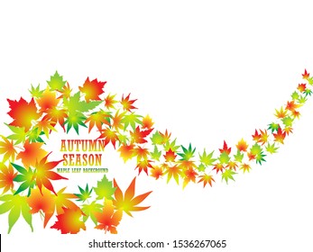 Concept and idea maple leaf background. Vector EPS10