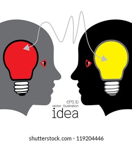 The concept idea vector illustration