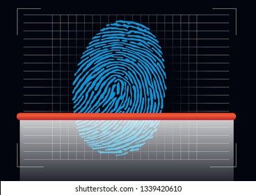 Concept of the identification of a culprit for a criminal investigation, with the analysis of the fingerprints and the indices raised on a scene of crime by the scientific police.