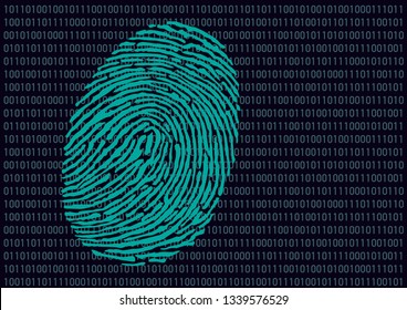 Concept of the identification of a culprit for a criminal investigation, with the analysis of the fingerprints and the indices raised on a scene of crime by the scientific police.