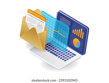 Concept illustration of analyzing technology development data