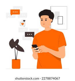 Concept illustration of Chat Message