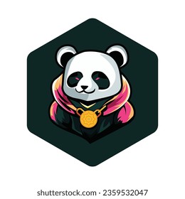 concept illustration panda gaming esport