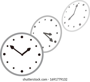 Concept illustration of passing time