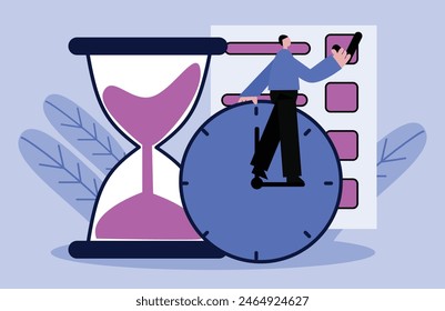concept illustration of time management, task management, to do list