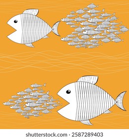 Concept illustration for unity, strength in numbers, strong together, unite for fight, society unites, the leader leads the vector background, banner, template