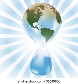 Concept illustration - use for global warming, water conservation etc.