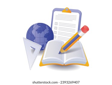 Concept illustration of the world of school education