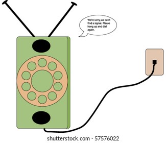 Concept Image of the First Cellphone