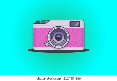 Concept image made with old yuk camera photo vector.