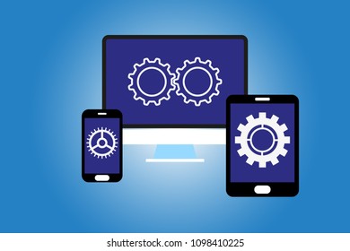Concept Image Representing Difficulty In User Interface Design Across Different Devices And Screen Sizes