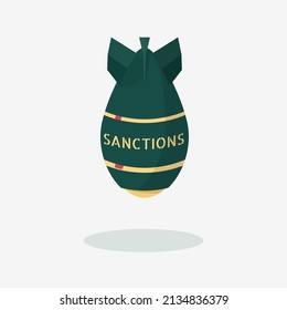 The concept of imposing sanctions with the impact of a nuclear bomb.