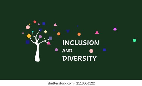 The concept of inclusion and diversity. All people are equal. Vector illustration