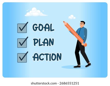 O conceito de aumento da eficiência ou da produtividade. Os empresários verificam os objetivos, os planos e as ações que foram tomadas.