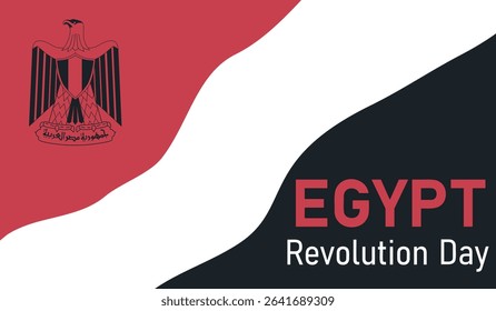 Concept independence day of Egypt and Egypt national day. Vector illustration	