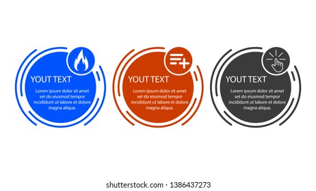 Concept infographic paper layout design template with thin line element. 