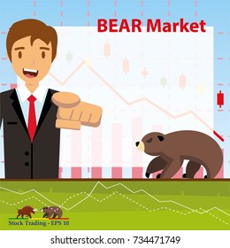 Concept of inforgraphic trading stock market - vector illustration Eps 10.