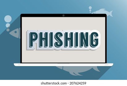 Concept for information security. Flat design illustration.