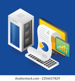 Konzept der inometrischen Abbildung der Cloud-Server-Datenanalyse