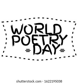 concept of inspiration in creativity, World poetry day. Perfect design for greeting cards, posters, T-shirts, banners, print invitations. Vector illustration.