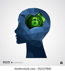 The Concept Of Intellectual Property Protection. Vector Illustration