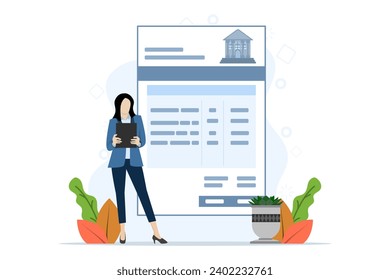 The concept of internet banking or bank internet access security. online money transactions. Mobile payment using smart phone. business technology mobile wallet or mobile banking with smartphone.
