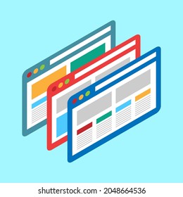 concept internet laptop themed vector