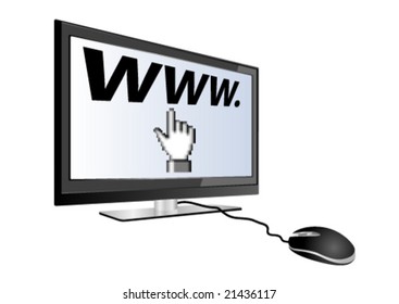 Concept of internet navigation or e-commerce