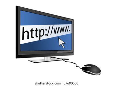 Concept of internet navigation or e-commerce