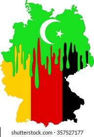 Illustrazioni, immagini e grafica vettoriale stock a tema Islam Germany |  Shutterstock