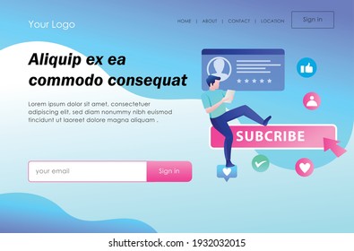 El concepto de ilustración isométrica, alguien pide suscribirse, me gusta y comentar 
