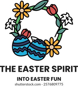 Concept of joy and celebration as it is associated with the Easter holiday