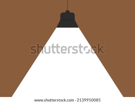 Concept lamp that emits white light Foto stock © 