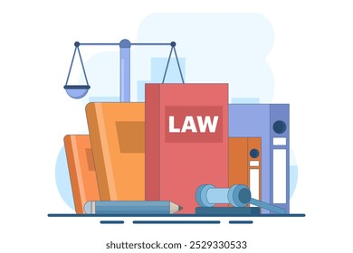 concept of law firm and legal services, lawyer consultant, law and justice, Lawyer, Legal aid, legal consultation in business and finance, Public legal consultation. flat vector illustration.