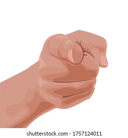 Concept of leadership with a hand that points the finger to authoritatively indicate the way to go.