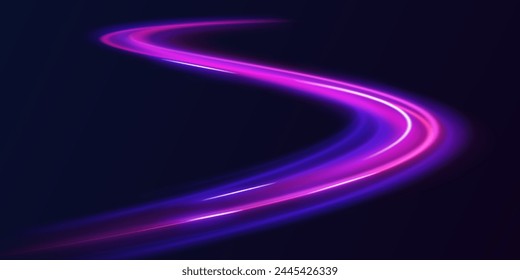 Concept of leading in business, Hi tech products, warp speed wormhole science vector design. Horizontal speed lines background